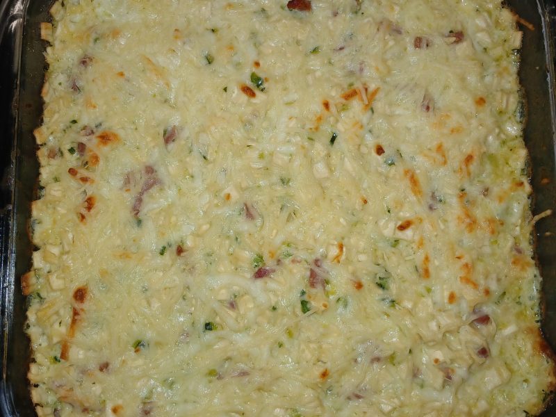 Cliquez pour zoomer ! Gratin de crozets aux courgettes et saumon fumé Thermomix par Titecricket