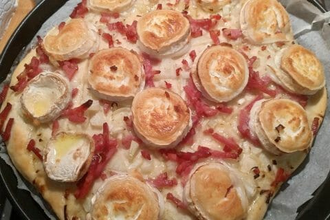 Cliquez pour zoomer ! Fougasse chèvre et lardons Thermomix par Lu0169