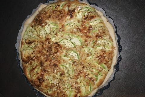 Cliquez pour zoomer ! Tarte courgettes, chèvre et pignons de pin Thermomix par Lu0169