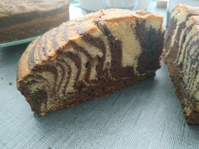 Cliquez pour zoomer ! Gâteau zébré Thermomix par Lu0169