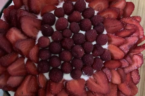 Cliquez pour zoomer ! Tarte aux fraises sans cuisson Thermomix par Tarrin