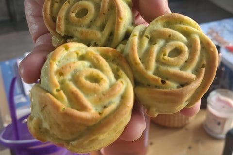 Cliquez pour zoomer ! Muffins courgettes et pesto Thermomix par brouskimimi