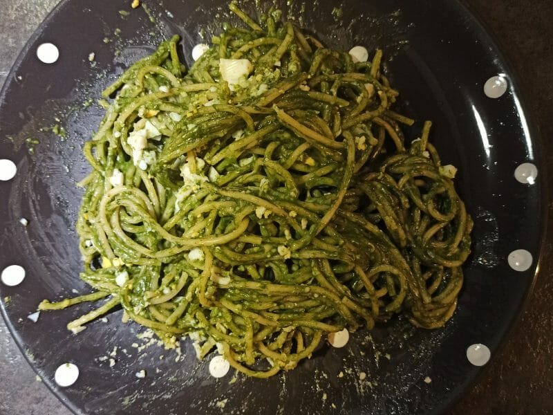 Cliquez pour zoomer ! Tagliatelles à la crème d’épinards Thermomix par Gwlaaw