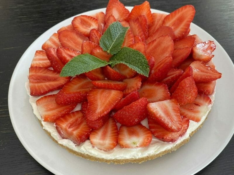Cliquez pour zoomer ! Tarte aux fraises sans cuisson Thermomix par Vnairobi