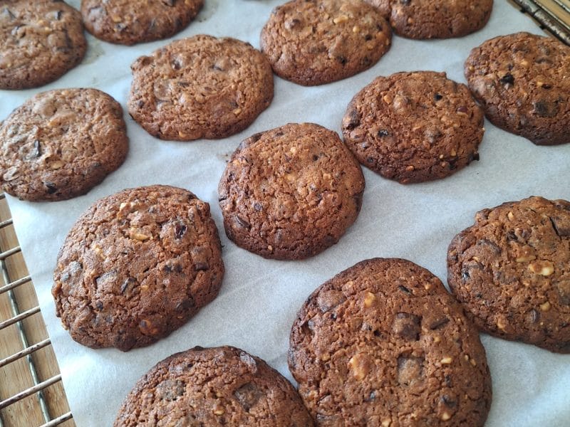 Cliquez pour zoomer ! Biscuits chocolat, raisins et noisettes Thermomix par marsienne3000