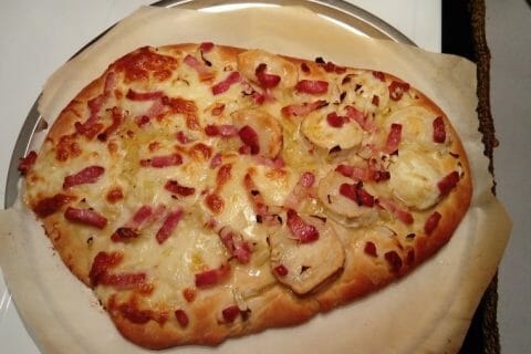 Cliquez pour zoomer ! Fougasse chèvre et lardons Thermomix par irisbleu
