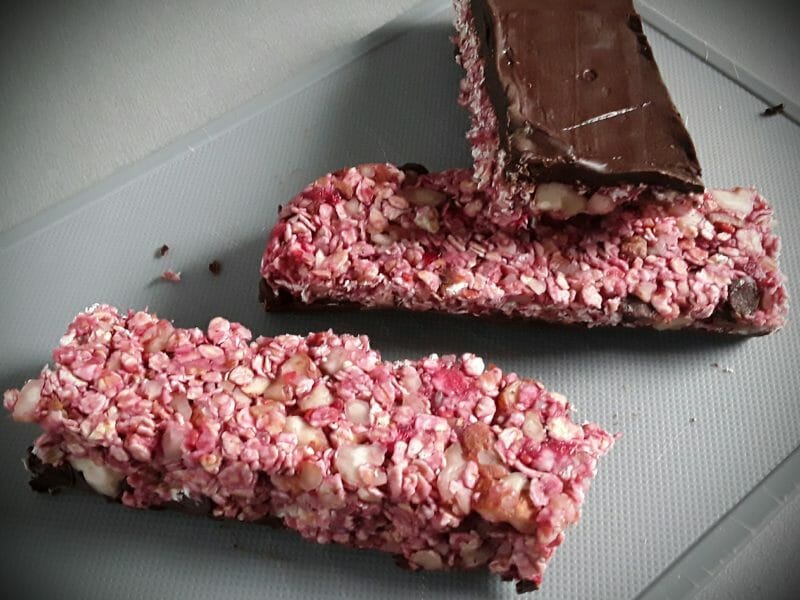 Cliquez pour zoomer ! Barres de céréales à l’avoine, noisettes, banane et chocolat Thermomix par irisbleu