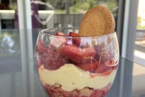 Cliquez pour zoomer ! Tarte aux fraises destructurée Thermomix par Delou57