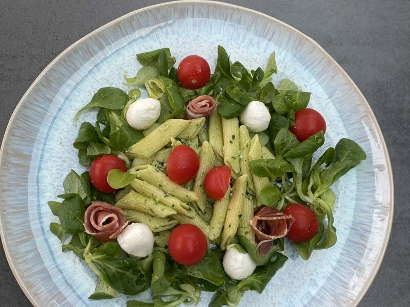 Cliquez pour zoomer ! Salade de penne à l’italienne Thermomix par Delou57