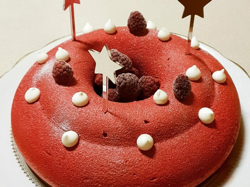 Cliquez pour zoomer ! Bavarois aux framboises Thermomix par Akwell