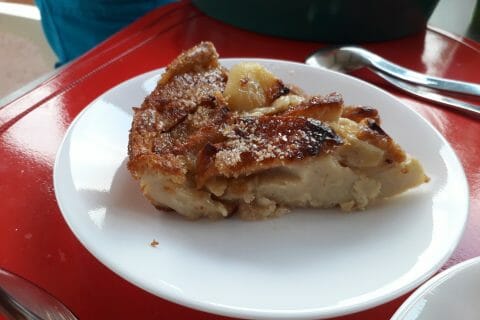 Cliquez pour zoomer ! Flognarde aux pommes (clafoutis aux pommes) au Thermomix