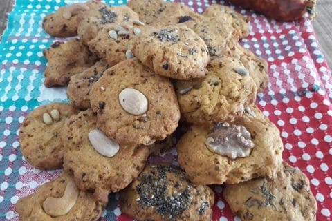 Cliquez pour zoomer ! Cookies au chorizo au Thermomix