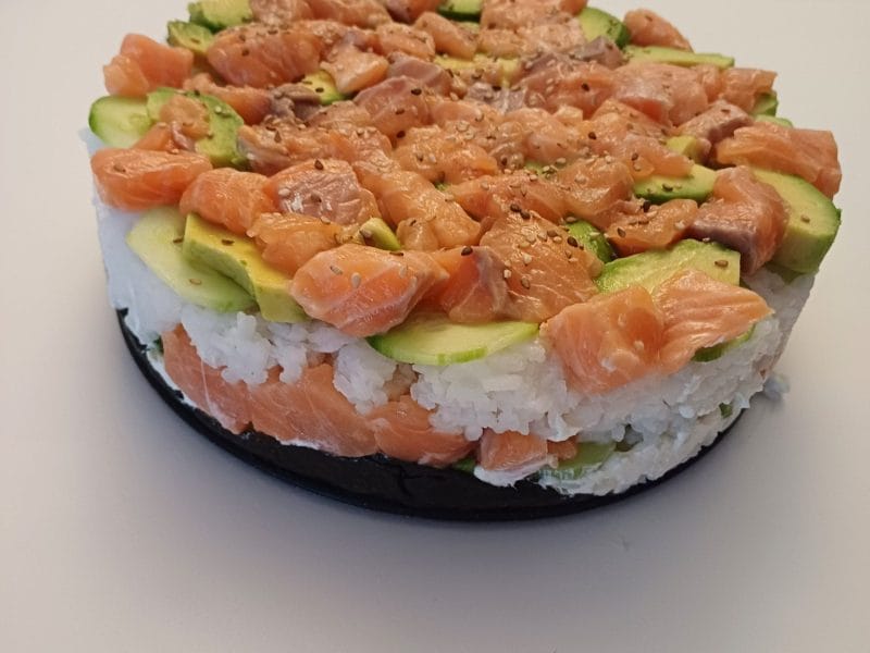 Cliquez pour zoomer ! Sushi cake Thermomix par Antoine