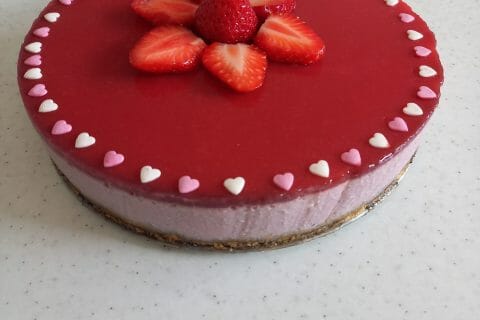 Cliquez pour zoomer ! Bavarois aux fraises Thermomix par nathie59