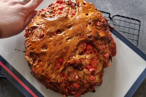 Cliquez pour zoomer ! Brioche aux pralines roses Thermomix par Alex Conseillère Guy Demarle