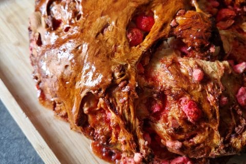 Cliquez pour zoomer ! Brioche aux pralines roses Thermomix par Alex Conseillère Guy Demarle