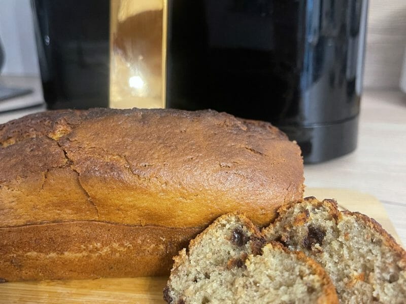 Cliquez pour zoomer ! Cake banane et pépites de chocolat Thermomix par nbkhm