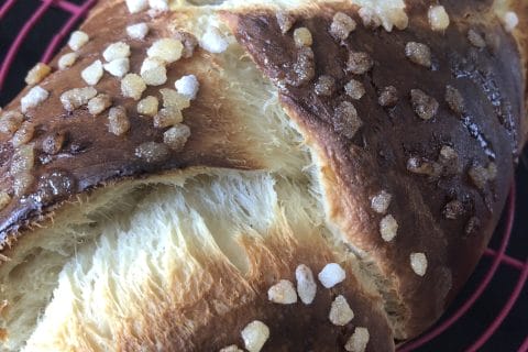 Cliquez pour zoomer ! Brioche tressée à la mie filante Thermomix par zazibelle38