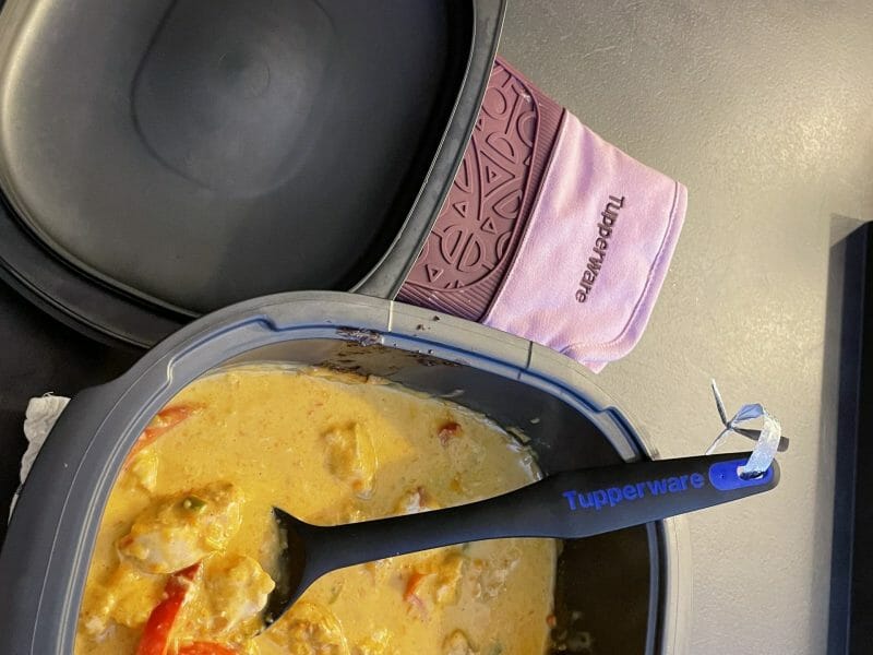 Cliquez pour zoomer ! Poulet à la crème de poivrons Thermomix par Elise_7