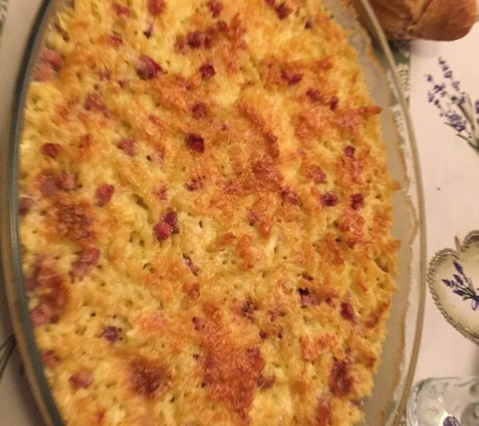 Cliquez pour zoomer ! Gratin de fusilli au jambon Thermomix par Loutteuh