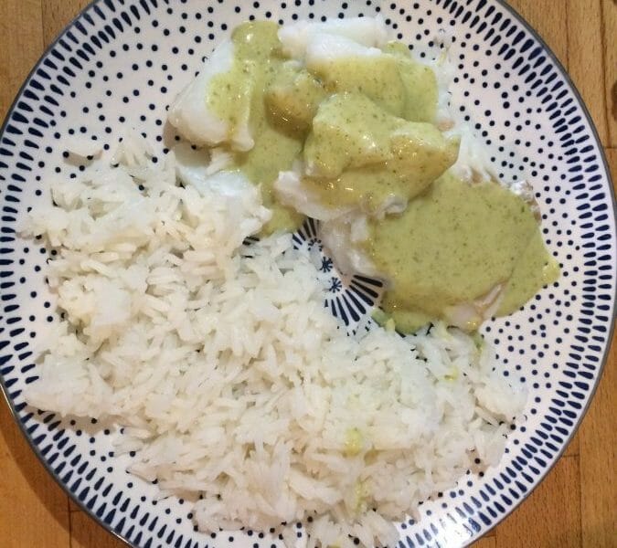 Cliquez pour zoomer ! Filet de cabillaud et sa sauce persillée Thermomix par Marinageraud