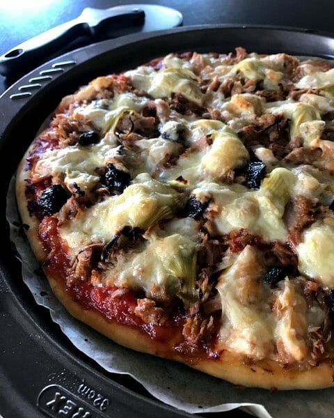 Cliquez pour zoomer ! Pizza au thon et aux olives Thermomix par Jukebox78