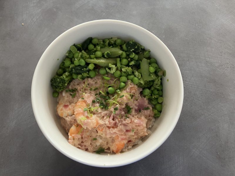 Cliquez pour zoomer ! Crevettes miel sésame au lait de coco Thermomix par Stemarel