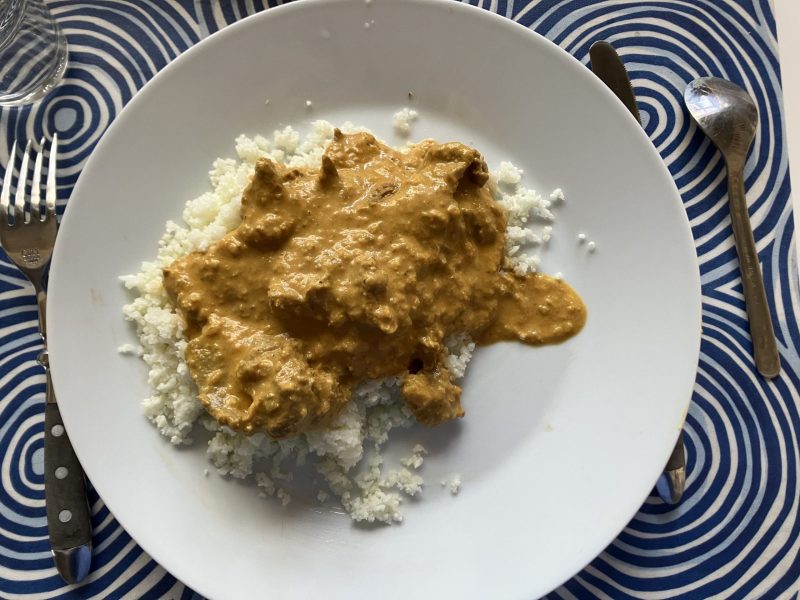 Cliquez pour zoomer ! Curry poulet chou-fleur au lait de coco Thermomix par Stemarel