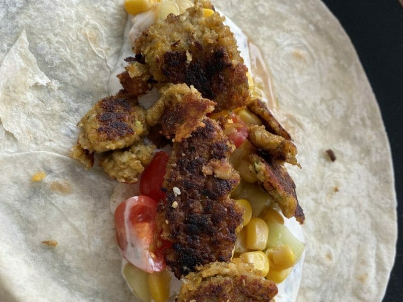 Cliquez pour zoomer ! Steaks lentilles, pois chiches, courgettes Thermomix par Dorees