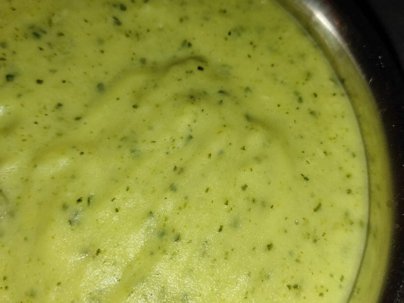 Cliquez pour zoomer ! Purée de brocolis et pommes de terre Thermomix par Juju33160