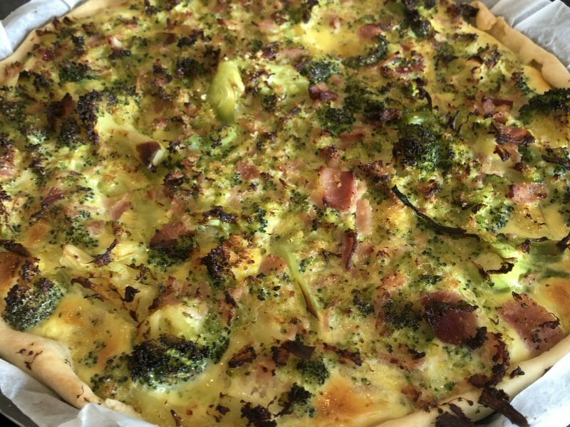 Cliquez pour zoomer ! Quiche au brocoli et jambon Thermomix par Mayacali