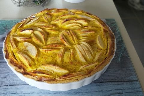Cliquez pour zoomer ! Tarte normande aux pommes au Thermomix