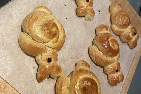 Cliquez pour zoomer ! Brioches lapin de Pâques Thermomix par krisorka
