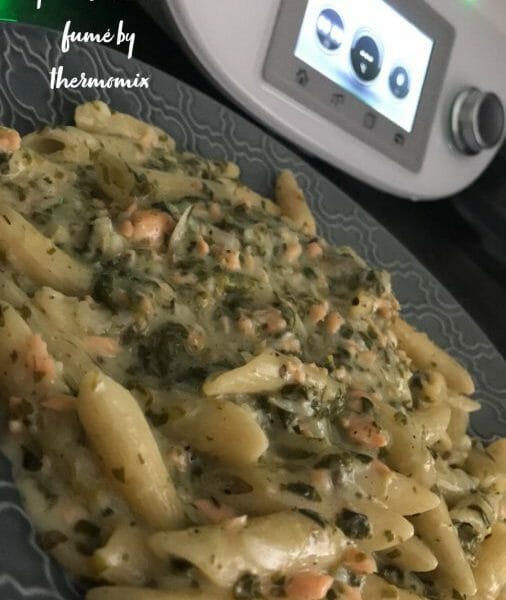 Cliquez pour zoomer ! One pot pasta – épinards et saumon fumé Thermomix par Nabila38