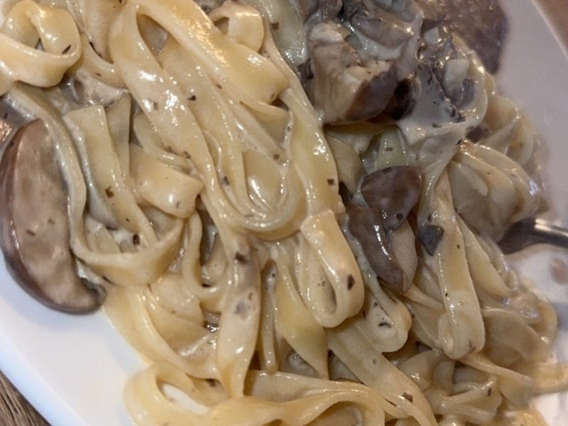 Cliquez pour zoomer ! Tagliatelle sauce crémeuse aux pleurotes Thermomix par stewart