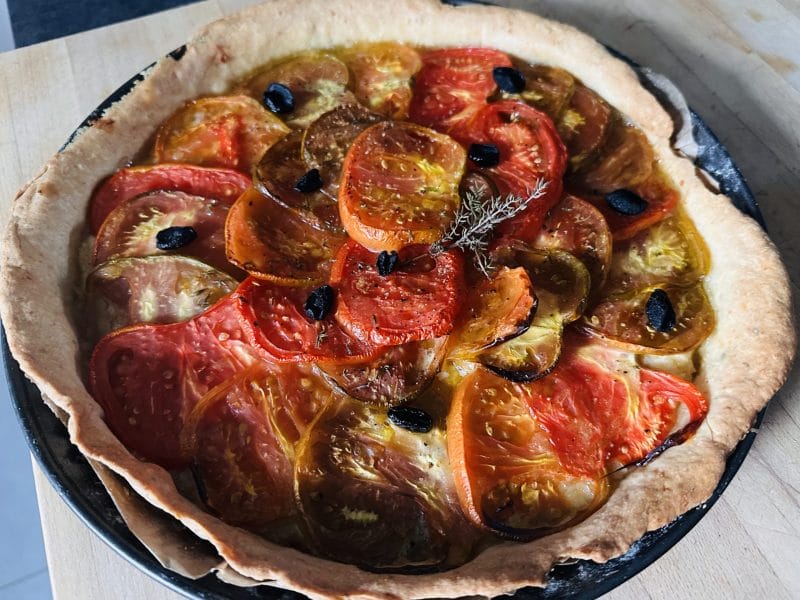 Cliquez pour zoomer ! Tarte tomates et amandes Thermomix par audrey_60175