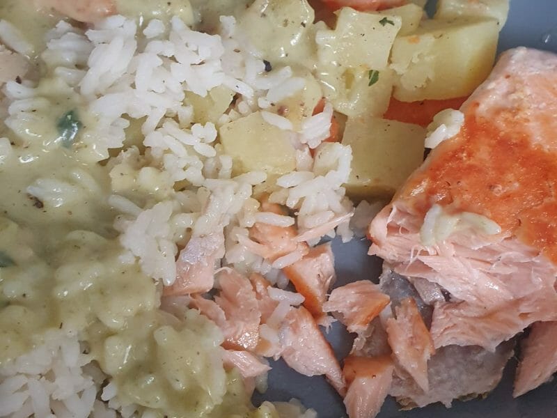 Cliquez pour zoomer ! Filet de cabillaud et sa sauce persillée Thermomix par Noham