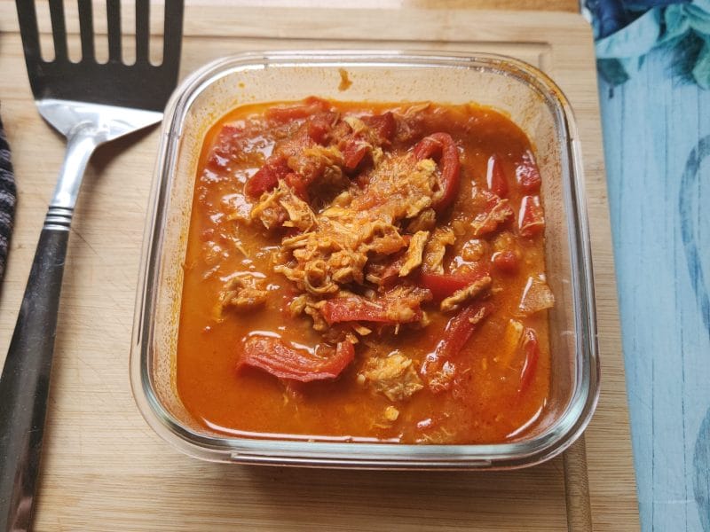 Cliquez pour zoomer ! Escalopes de poulet basquaise Thermomix par chriscavcook