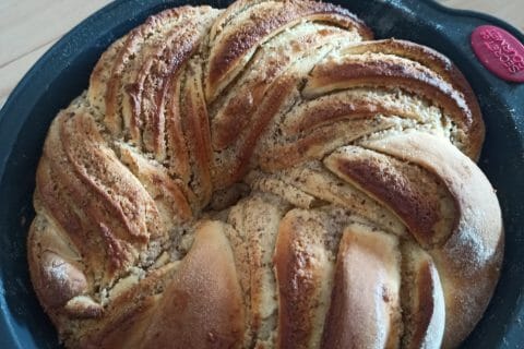 Cliquez pour zoomer ! Brioche à la crème d’amande Thermomix par Krole