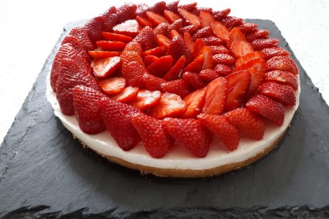 Cliquez pour zoomer ! Tarte aux fraises sans cuisson Thermomix par melagie14
