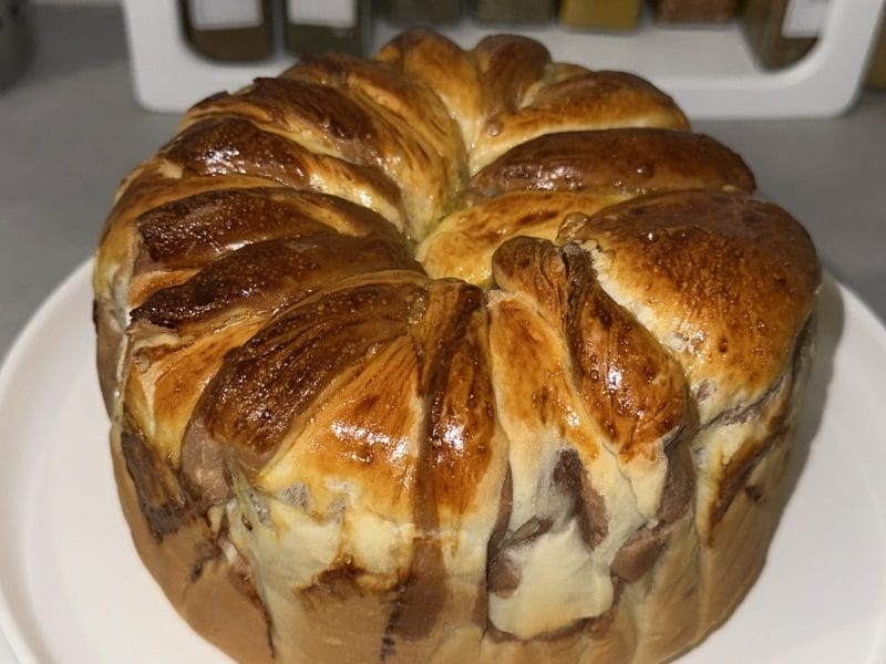 Cliquez pour zoomer ! Brioche marbrée Thermomix par assl3m