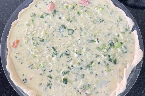 Cliquez pour zoomer ! Quiche saumon et courgettes Thermomix par Adeline_14