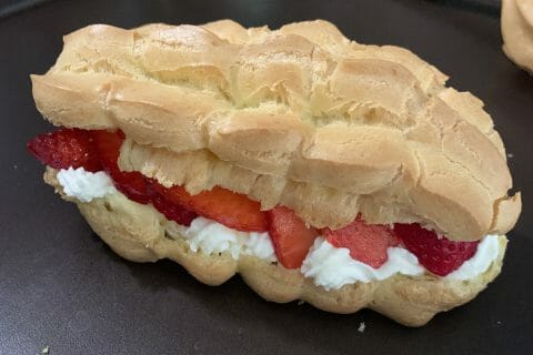 Cliquez pour zoomer ! Éclairs fraises chantilly au Thermomix