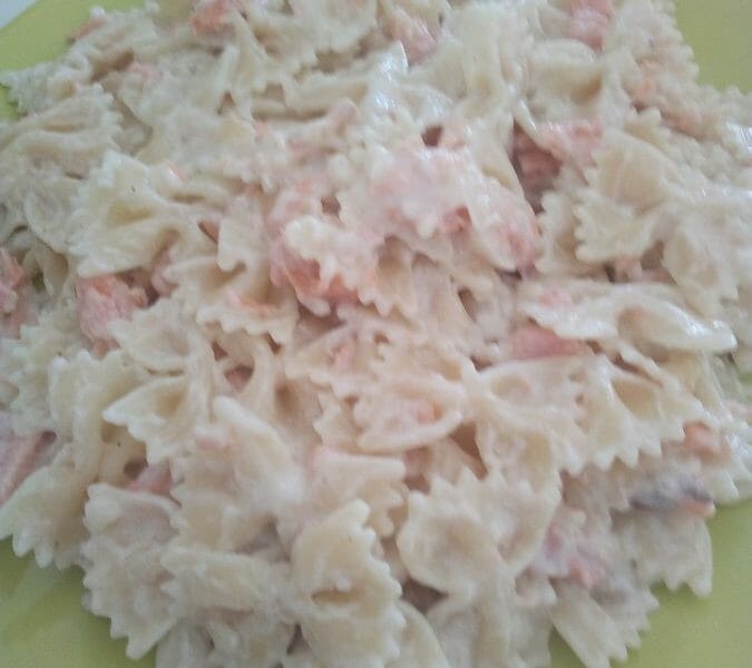 Cliquez pour zoomer ! Spaghettis au saumon fumé Thermomix par cookelo