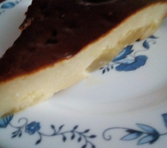 Cliquez pour zoomer ! Flognarde aux pommes (clafoutis aux pommes) Thermomix par cookelo