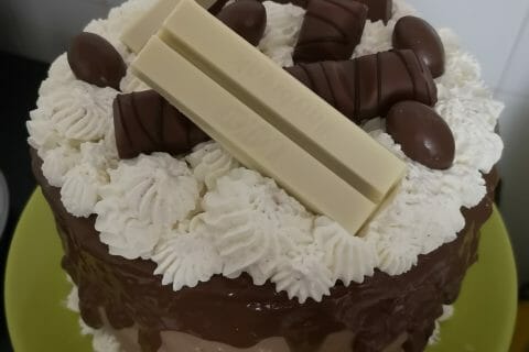 Cliquez pour zoomer ! Layer cake Kinder Bueno Thermomix par cookelo