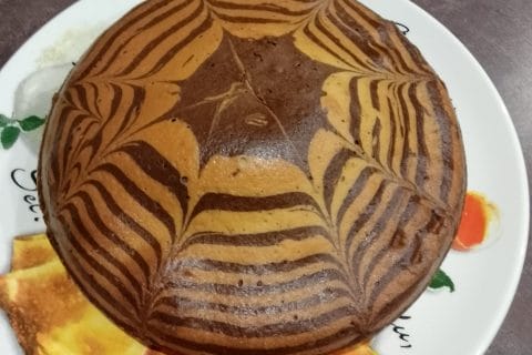 Cliquez pour zoomer ! Gâteau zébré Thermomix par lepetitpatissier