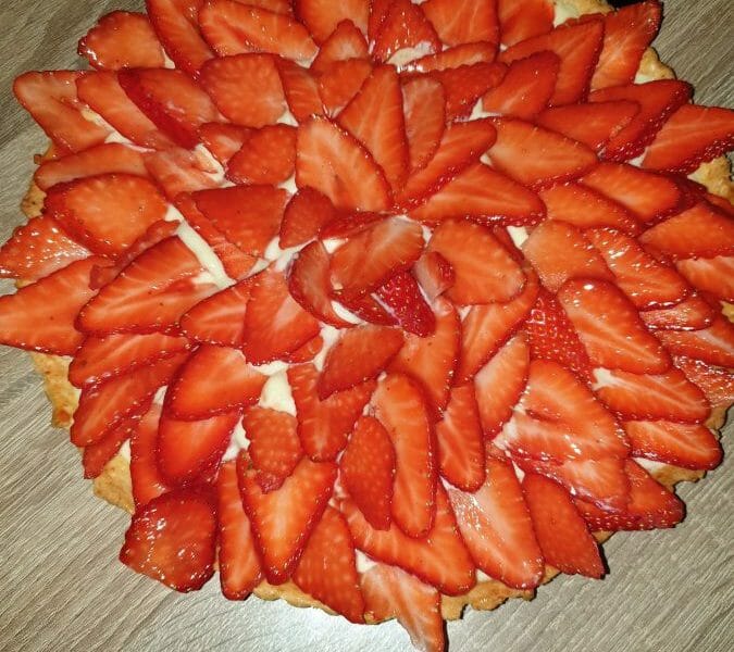 Cliquez pour zoomer ! Tarte aux fraises Thermomix par Rasy