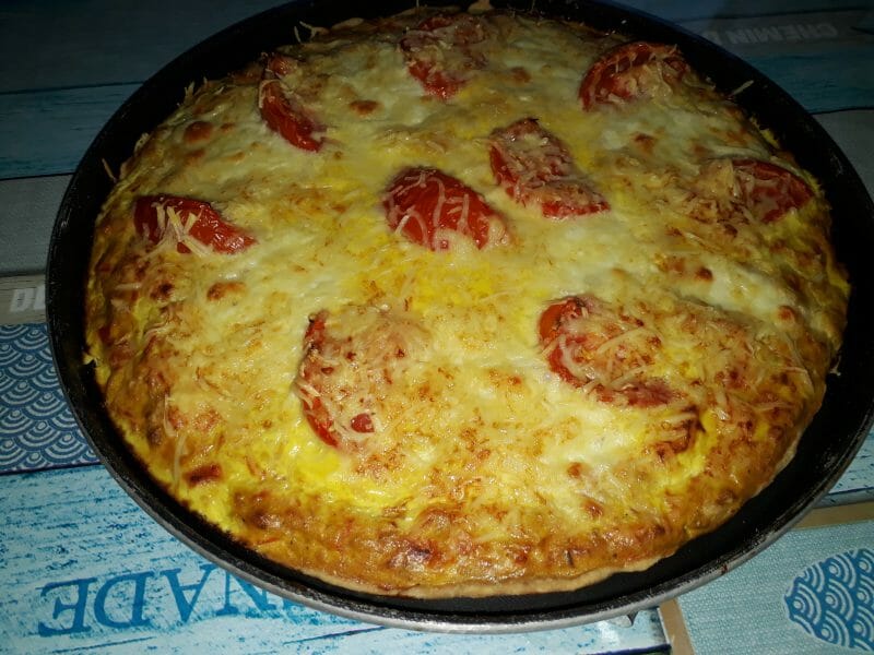 Cliquez pour zoomer ! Tarte au thon, tomate et moutarde Thermomix par Pascalou