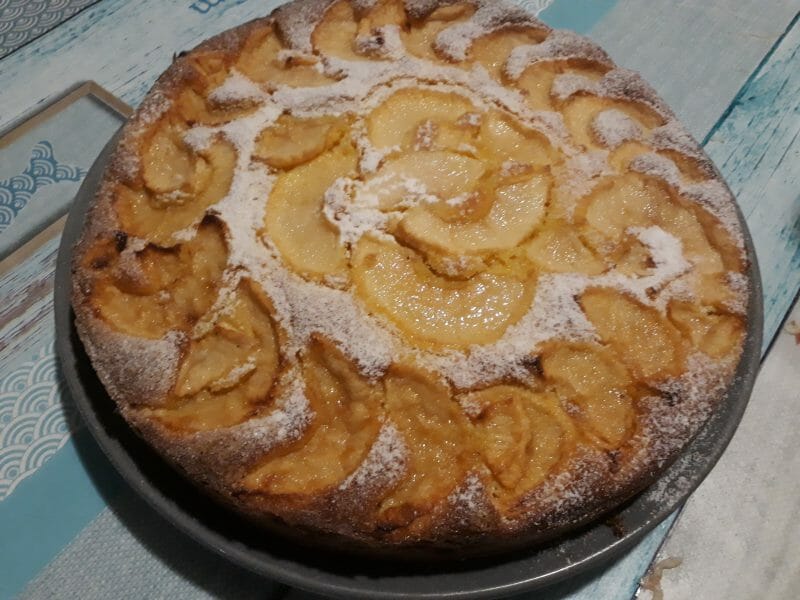 Cliquez pour zoomer ! Gâteau aux pommes et mascarpone Thermomix par Pascalou